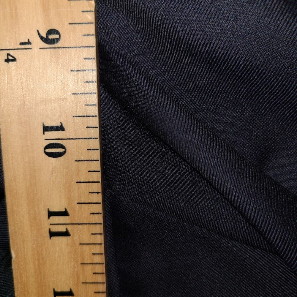 Canali Luxury Dress Pants Mens 36 Black Flat Front 100% Wool AS10315 Italy - Picture 9 of 11